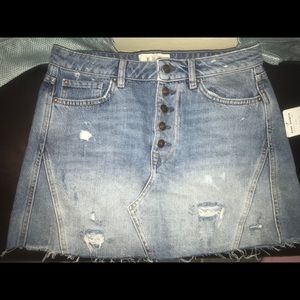 Free People denim skirt NWT